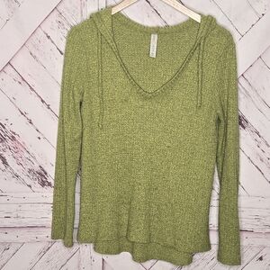 Guru Active Lime Green Hooded Thermal Shirt